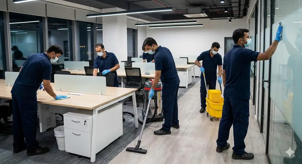 Clean and modern office space