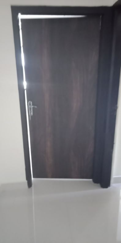 A newly renovated and painted door